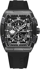 NAVIFORCE NF8052 Luminous Hollow Dial Barrel-Shaped Silicon Strap Sports Watch - Best Deal Finder