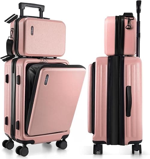 TRAVELARIM Expandable 22 Inch Carry On Luggage on Amazon.ae - Price Tracker