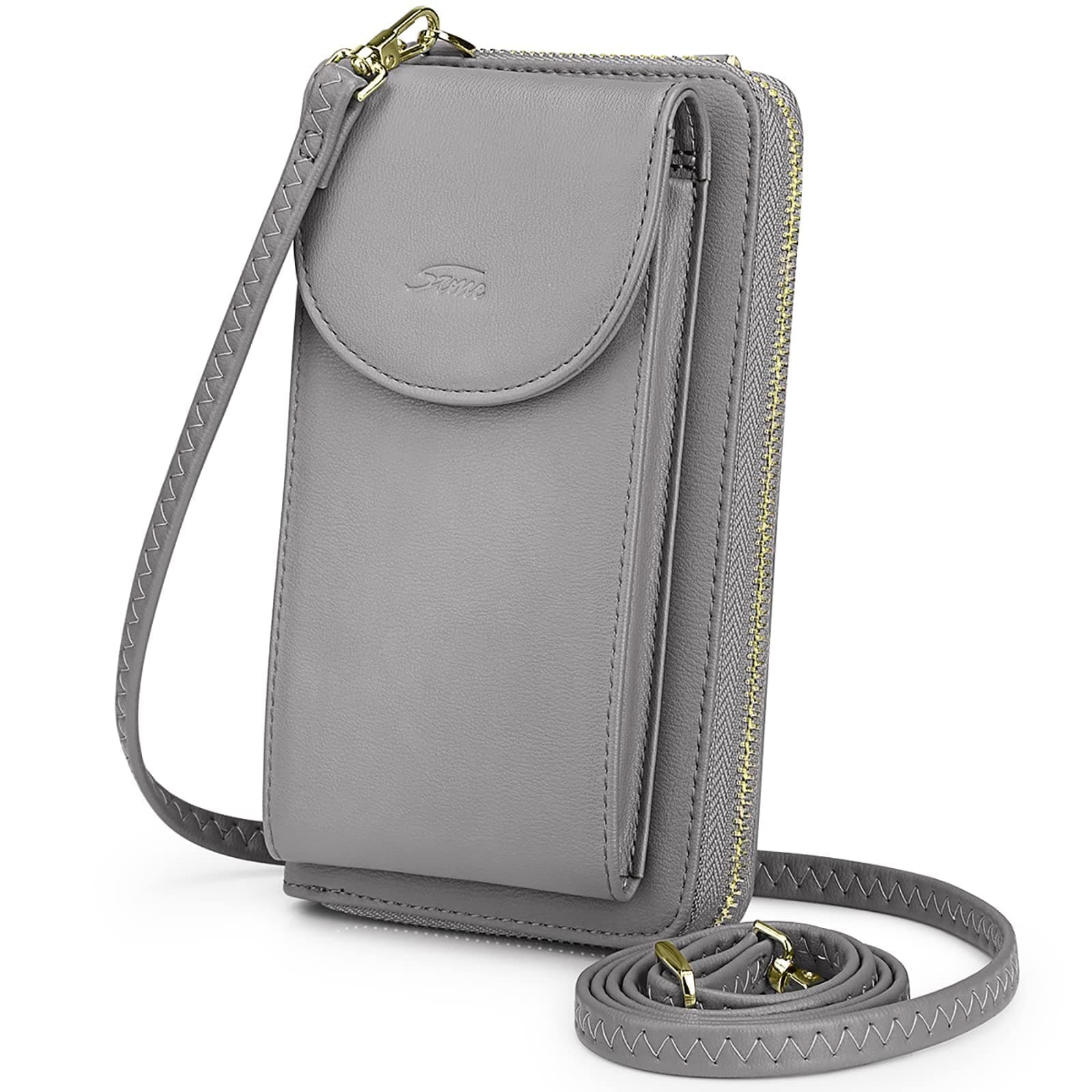 S-ZONE PU Leather RFID Blocking Crossbody Cell Phone Bag for Women Wallet Purse on Amazon.ae - Price Tracker