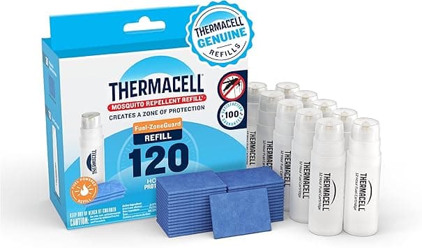 Thermacell Mosquito Repellent Refills; Provide 120 Hours of Protection; Contain 30 Repellent Mats, 10 Fuel Cartridges; Compatible with Any Fuel-Powered Mosquito Repeller Product - Amazon.ae Price Tracker
