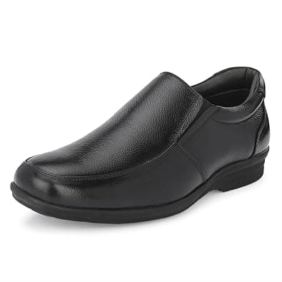 Burwood Men's Black Leather Formal Slip-On Shoes على Amazon.ae - متتبع الأسعار