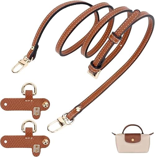 YelaJoy Adjustable Brown Leather Strap, Fit for Longchamp Mini Bag – Crossbody Shoulder Replacement with No-Punch Buckle Clips – DIY Handbag Conversion Accessory (Bag Not Included) on Amazon.ae - Price Tracker