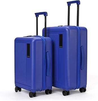 MOKOBARA The Transit Wave Set of 2 Luggage|Small 54cm & Medium 64cm Blue Polycarbonate 8 Wheel Trolley Hardsided Suitcase with Built in TSA Lock Travel Suitcase (Blue'd Up) on Amazon.ae - Price Tracker