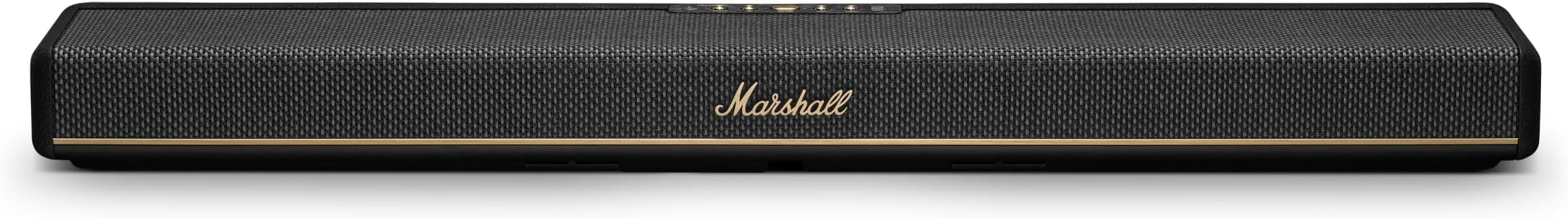 Marshall Heston 60 Soundbar - Dolby Atmos Immersive Sound for TV, Movies, and Music | Volume, Bass, Treble Controls | Bluetooth, Wi-Fi, HDMI, 3.5 mm Aux Inputs - Black on Amazon.ae - Price Tracker