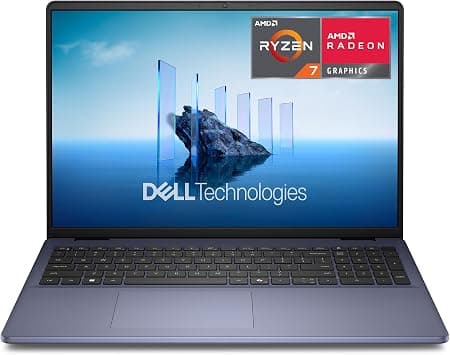 Dell 16 Laptop DC16256-16" 16:10 FHD+ Non-Touch Anti-Glare 300nits Display, AMD Ryzen 7 250, AMD Radeon Graphics, 16GB Memory, 1TB SSD, English Backlit Keyboard with | 1920x1200, 16:10, 300 nits, IPS, AMD Radeon Graphics, DDR5, 1TB SSD, Wi-Fi 6E, Backlit Keyboard, Midnight Blue, DC16256 على Amazon.ae - متتبع الأسعار