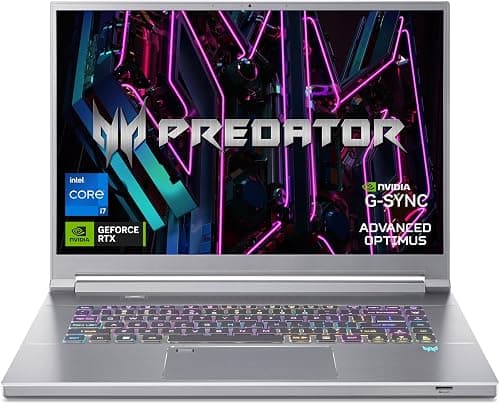 Acer Predator Triton 16 Gaming/Creator Laptop | 13th Gen Intel i7-13700H | NVIDIA GeForce RTX 4070 | 16" WQXGA 240Hz G-SYNC Display | 16GB DDR5 | 1TB PCIe Gen 4 SSD | Killer WiFi 6E | PT16-51-76XZ على Amazon.ae - متتبع الأسعار