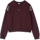 Nike womens ONE Dri-Fit CREW NVLTY Sweatshirt - Best Deal Finder