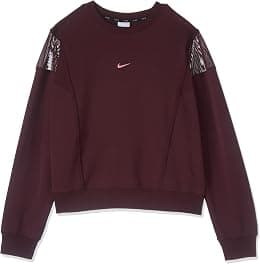 Nike womens ONE Dri-Fit CREW NVLTY Sweatshirt - Best Deal Finder
