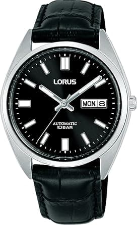 Lorus Women's Automatic Watch Stainless Steel Silver Leather Strap على Amazon.ae - متتبع الأسعار