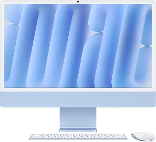Apple 2024 iMac (24-inch, Apple M4 chip with 10-core CPU and 10-core GPU, 16GB Unified Memory, 512GB) - Blue; English على Amazon.ae - متتبع الأسعار