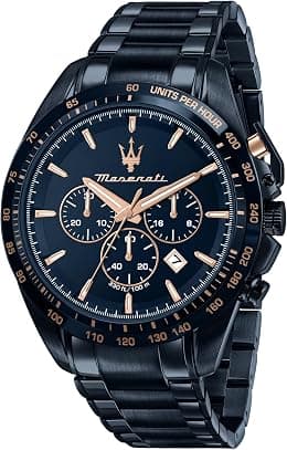 Maserati Men's Watch, Chronograph, Analog, Blue Edition Collection - R8873612054, Blue, 45.00, Modern - Best Deal Finder