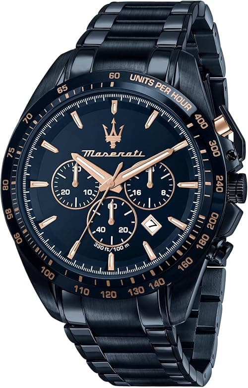 Maserati Men's Watch, Chronograph, Analog, Blue Edition Collection - R8873612054, Blue, 45.00, Modern on Amazon.ae - Price Tracker