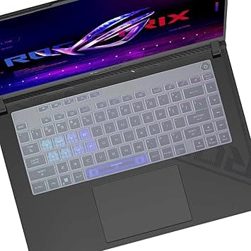 RAYA Silicone Keyboard Cover for 2023/2024 ASUS ROG Strix G16 and ASUS ROG Strix Scar 16 Gaming Laptops (Transparent) on Amazon.ae - Price Tracker