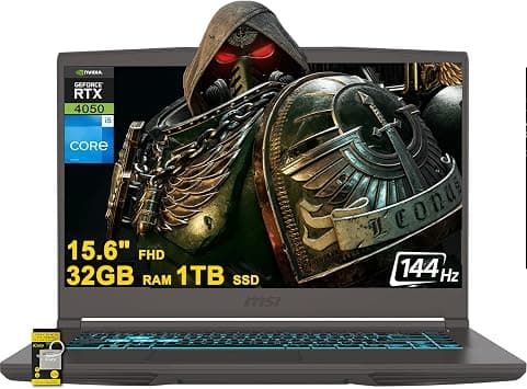 msi Thin 15 Gaming Laptop 15.6" FHD IPS 144Hz Intel 8-core i5-13420H (>i7-11800H) 32GB RAM 1TB SSD GeForce RTX 4050 Type-C Backlit Win11 ICP Hub على Amazon.ae - متتبع الأسعار