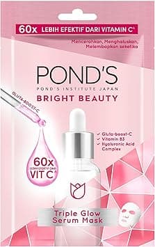 POND'S Bright Beauty Triple Glow Serum Sheet Mask, with Niacinamide and Hyaluronic Acid, 20g - Amazon.ae Price Tracker