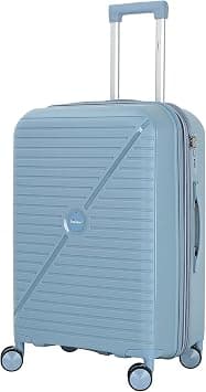 Senator Unisex Expandable Hard Case Luggage Lightweight PP Fashion Trolley Luggage with 4 Double Spinner Wheel and Safe Zippers KH1006 (Checked Luggage 24-Inch, Grey Blue) on Amazon.sa - Price Tracker