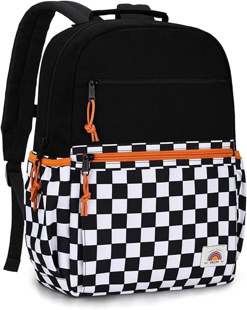 School Bag for Teen,Vaschy Lightweight Water Resistant Kids Toddller Backpack Boys Girls Plain Color-block Kids Bookbag Daypack with Two Sizes on Amazon.ae - Price Tracker