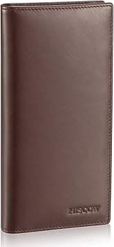 HISCOW Bifold Long Wallet with 15 Credit Card Slots - Italian Calfskin (Coffee) on Amazon.ae - Price Tracker