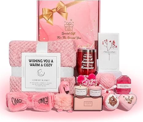 Birthday Gifts for Women, Self Care Gifts, Relaxing Spa Gift Basket Set, Unique Gifts for Her Friends Mom Sister Coworker Wife Girlfriend, Care Set for Valentine’s Day, Mother’s Day (Deluxe) on Amazon.ae - Price Tracker