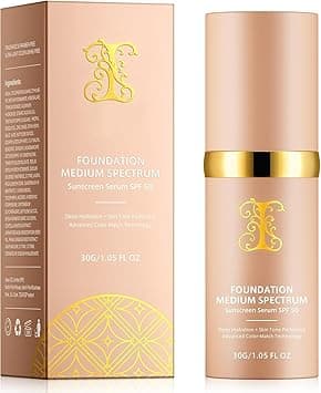 Foundation 4 in 1-Light Spectrum,Color Changing Foundation Liquid, Protecting from Sun with SPF50 for Gym,Sports,Dancing Concealer Cosmetic Lightweight,Longwearing & Waterproof for Makeup on Amazon.ae - Price Tracker