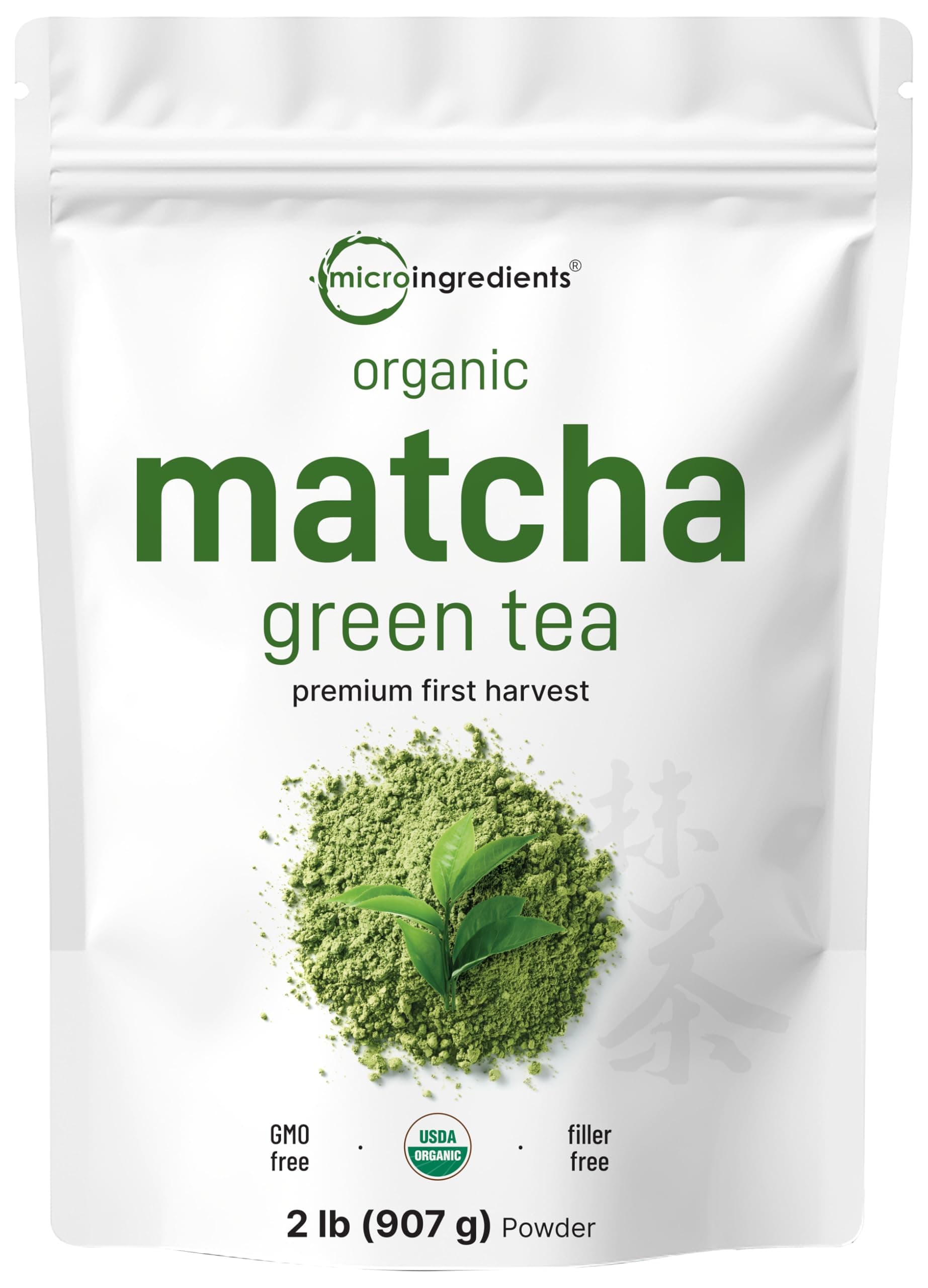 Micro Ingredients Organic Matcha Green Tea Powder, 2 lb | First Harvest, Culinary Grade from Japan | 100% Pure & Unflavored | Great for Tea, Latte & Smoothies | Non-GMO, 0 Calories, Eco-Friendly on Amazon.ae - Price Tracker