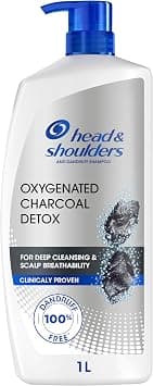 Head & Shoulders Anti-Dandruff Shampoo, Oxygenated Charcoal Detox, 100% Dandruff Free, 1L - Best Deal Finder