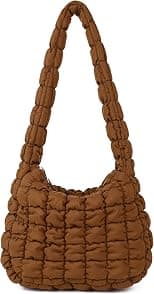 Rejolly Puffer Quilted Shoulder Bag for Women Puffy Bubble Tote Bag Lightweight Nylon Handbag Padded Soft Purse - Best Deal Finder