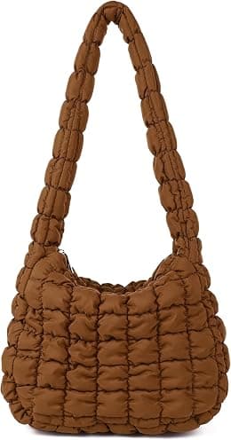 Rejolly Puffer Quilted Shoulder Bag for Women Puffy Bubble Tote Bag Lightweight Nylon Handbag Padded Soft Purse - Best Deal Finder