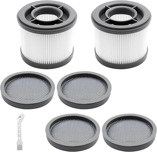 Pack of 7 HEPA Filter for Dreame V20/V20 Pro/V20 Pro-A Vacuum Cleaner Filter for Dreame R20 Slim Vacuum Cleaner, 2 Filters, 4 Pre-Filters, 1 Cleaning Brush on Amazon.ae - Price Tracker