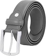 Falari Men Genuine Leather Casual Dress Belt With Single Prong Buckle 16 Colors - Best Deal Finder
