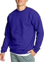Hanes Men's Sweatshirt, EcoSmart Fleece Crewneck Sweatshirt, Cotton-Blend Fleece Sweatshirt, Plush Fleece Pullover Sweatshirt - Best Deal Finder