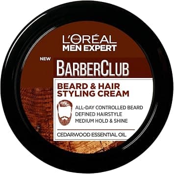 L’Oréal Paris Men Expert Barber Club Beard and Hair Styling Cream, 75 ml - Best Deal Finder