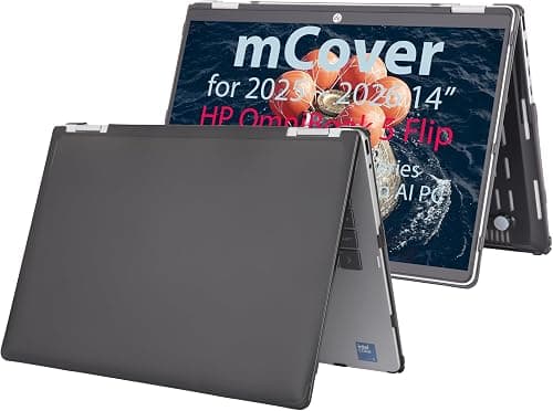 mCover Case Compatible Only for 2025-2026 14" HP OmniBook 5 Flip 14-FPxxxx 2-in-1 Windows Laptop Computer (NOT Fitting Any Other HP Models) - Black on Amazon.ae - Price Tracker