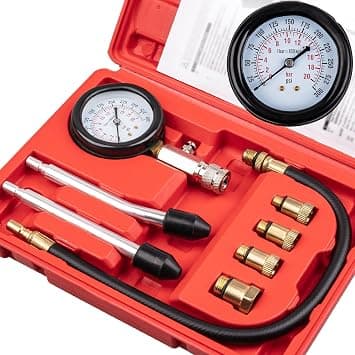 8pcs Cylinder Compression Tester Kit, 0-300PSI Engine Diagnostic Tool for Cars, Motorcycles, Snowmobiles, Chainsaws & More - Automotive Gauge for Petrol Engines & Small Engine Maintenance on Amazon.ae - Price Tracker