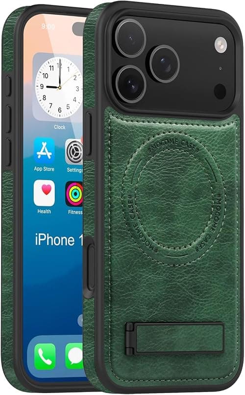 Lunivop for iPhone 17 Pro Max Case 2025 [Compatible with Magsafe ] Wireless Charging Leather Stand Magnetic Kickstand Rugged Protection for iPhone 17 ProMax Cases Best Green on Amazon.ae - Price Tracker