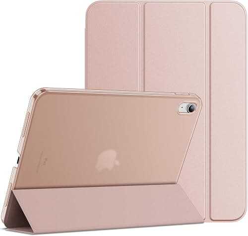 JETech Case for iPad (A16) 11th/10th Gen, Rose Gold | Cover for 2025/2022 Model, Translucent Back, Tri-Fold Stand, Auto Wake/Sleep, Lightweight Shockproof Protection on Amazon.ae - Price Tracker