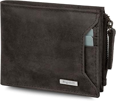 RIGOHILL Doger Mens Leather Wallet | Leather Wallet for Men | RFID Mens Wallet, Brown2, Casual on Amazon.ae - Price Tracker