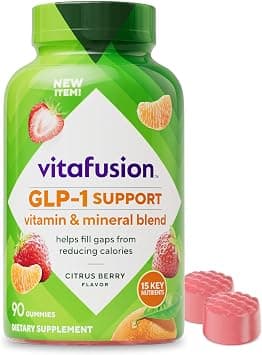 Vitafusion GLP-1 Support Multivitamin, Vitamin and Mineral Blend, 15 Essential Nutrients, Citrus Berry Flavor, 90 Count, 45 Day Supply on Amazon.ae - Price Tracker