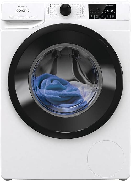 Gorenje WPNEI82A1SWIFI 8Kg Front Load Washing Machine – WiFi Smart Control, 1200 RPM, Inverter Motor, SteamTech, Quick & Power Wash, White on Amazon.ae - Price Tracker