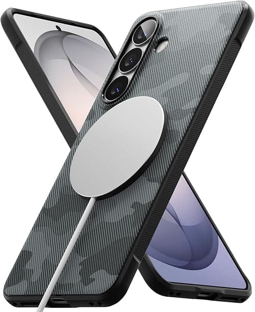Ringke Onyx for Samsung Galaxy S26 [Compatible with MagSafe] [Anti-Fingerprint Texture] Slim Lightweight Shockproof Case Back Cover with Non-Slip Side Grip - Magnetic Camo Black on Amazon.ae - Price Tracker