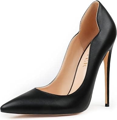 COLETER High Heels for Women, 4.72 inch/12cm Pointed Toe Dress Shoes Stiletto Heels Evening Party Pumps على Amazon.ae - متتبع الأسعار