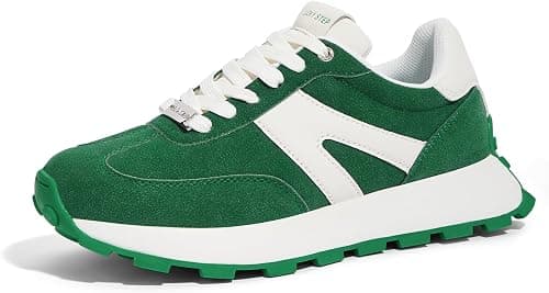 LUCKY STEP Women's Platform Fashion Sneakers Retro Classic Trainers Casual Lace-up Stylish Tennis Running Walking Shoes on Amazon.ae - Price Tracker