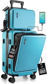 TravelArim 20 Inch Carry On Luggage 22x14x9 Airline Approved, Carry On Suitcase with Wheels, Hard-shell Carry-on Luggage, Durable Luggage Carry On, Small Suitcase with Cosmetic Carry On Bag on Amazon - Best Deal Finder