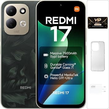REDMI 17 Smartphone Oak Green 4+128GB,Massive 7500mAh (typ) battery on Amazon.ae - Price Tracker