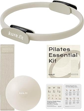 Home Pilates Essentials Kit for Women مجموعة بيلاتس | Pilates Ring, Mini Ball, Booty Band Set | Pilates Equipment Starter Set in Gift Box | Workout Guide Included - Amazon.ae Price Tracker