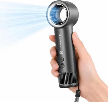 Space Player Bladeless Portable Handheld Fan, 65000RPM Turbo, Rechargeable on Amazon.ae - Price Tracker