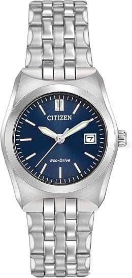 Citizen Ladies' Classic Corso Eco-Drive Watch, Stainless Steel, 3-Hand Date, Luminous Hands - Best Deal Finder