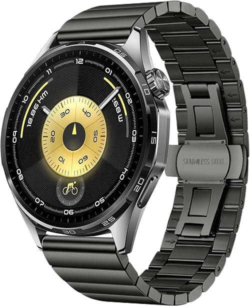 22mm Metal Strap Compatible with Huawei Watch GT6 Pro/GT6/GT5/GT4/GT3 46mm, Quick Release 22mm Stainless Steel Straps for Amazfit bip 6/5/Garmin Venu4 45mm/Forerunner 265/255 Band على Amazon.ae - متتبع الأسعار