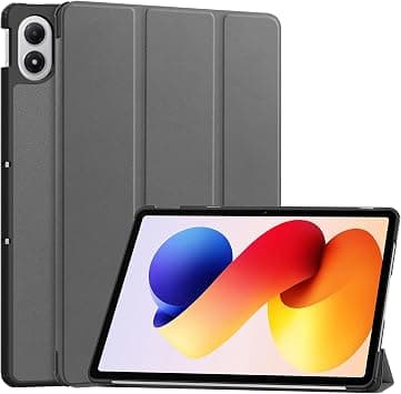 FDHYFGDY Case for Redmi Pad 2 Pro 12.1 Inch Protective Case, PU Case, Ultra Thin, Shockproof Back, Triple Fold Folding Protective Case with Auto Sleep/Wake Function, Grey على Amazon.ae - متتبع الأسعار