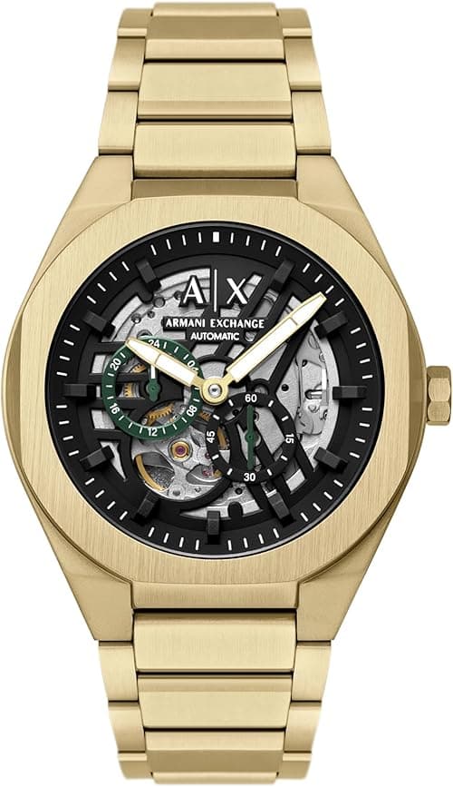 Armani Exchange A|X Men's Sync Automatic Gold-Tone Stainless Steel Watch on Amazon.ae - Price Tracker